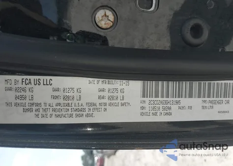 2016 Dodge Challenger Sxt из США, поврежденный, VIN 2C3CDZAG3GH131905